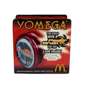 McDonalds Yomega #5 Red Firestorm X-Brain System Circa 2000 Yo-Yo in Box